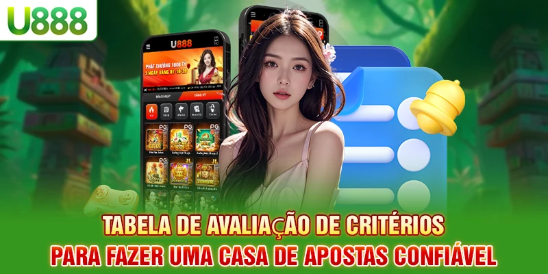 Tabela de avaliação de critérios para fazer uma casa de apostas confiável