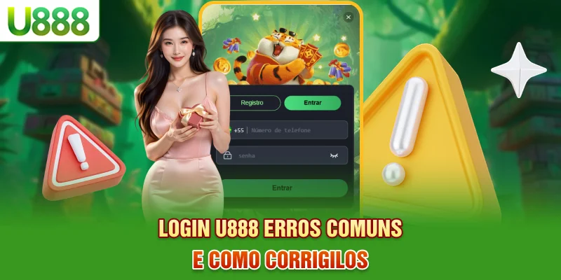 Fazer login no U888 - Erros comuns e como corrigi-los