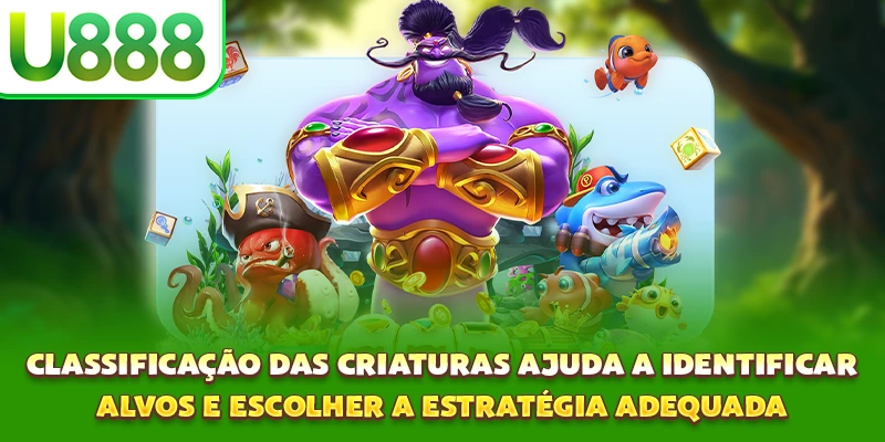 Classificação das criaturas ajuda a identificar alvos e escolher a estratégia adequada Classificação das criaturas ajuda a identificar alvos e escolher a estratégia adequada