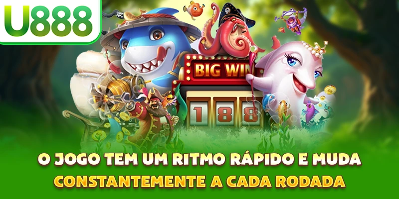 O jogo tem um ritmo rápido e muda constantemente a cada rodada O jogo tem um ritmo rápido e muda constantemente a cada rodada